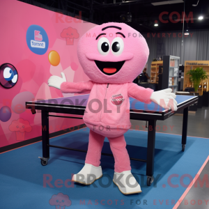 Rosa bordtennisbord...