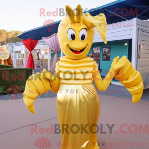 Gold Shrimp Scampi maskot...