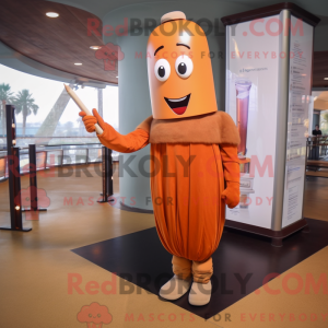 Rust Aglet mascot costume...