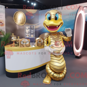 Maskottchenkostüm Gold...