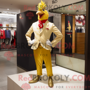 Gold Roosters maskot...