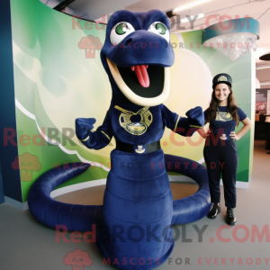 Navy Titanoboa maskot...