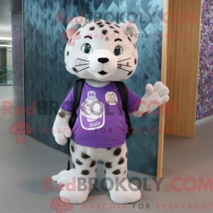 Lavendel leopard maskot...