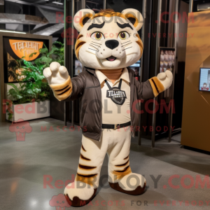 Tan Tiger mascot costume...