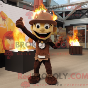 Brown Fire Eater mascot...