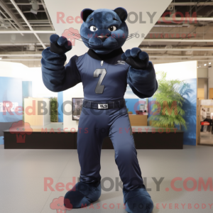 Navy Panther mascot costume...
