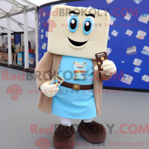 Cream Chocolate Bar maskot...