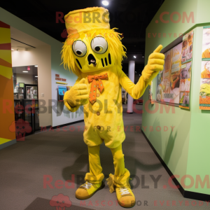Yellow Zombie mascot...