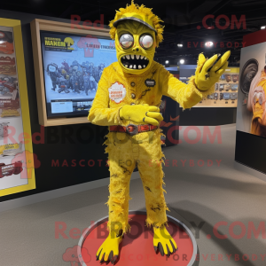 Yellow Zombie mascot...