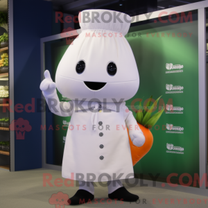 White Radish mascot costume...