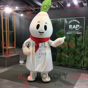 White Radish mascot costume...