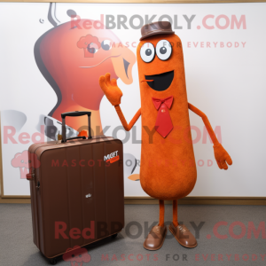 Rust Aglet mascot costume...