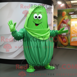 Green Green Bean mascot...