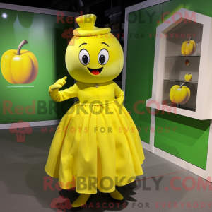 Lemon Yellow Apple mascot...
