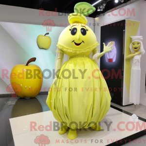 Lemon Yellow Apple mascot...