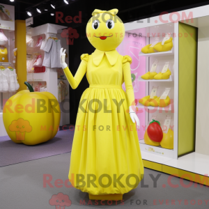 Lemon Yellow Apple mascot...