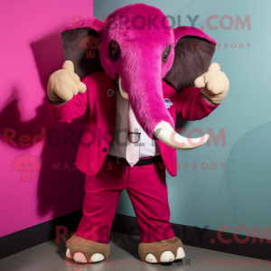 Magenta Mammoth mascot...