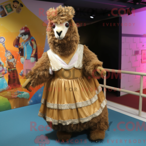 Costume mascotte de lama...
