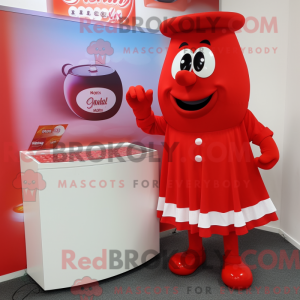 Red Candy-maskotdraktfigur...
