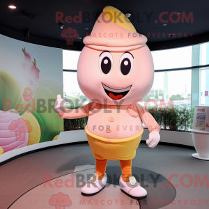 Peach Ice Cream mascot...