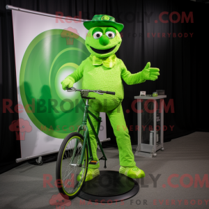 Lime Green Unicyclist...