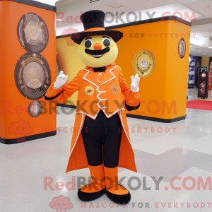 Orange Ring Master mascot...