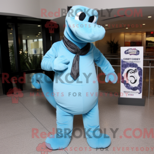 Sky Blue Titanoboa mascot...