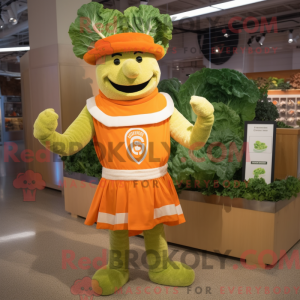 Orange Caesar Salad mascot...