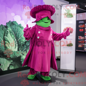 Magenta Broccoli mascot...