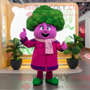 Magenta Broccoli mascot...