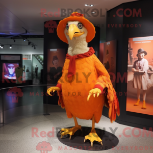 Orange Vulture mascot...