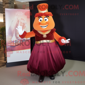 Maroon Orange mascot...