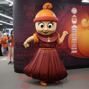 Maroon Orange mascot...