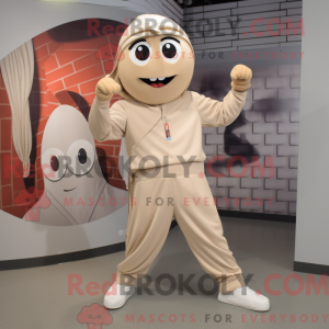 Beige Knife Thrower maskot...