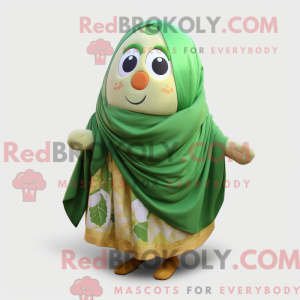 Green Potato mascot costume...