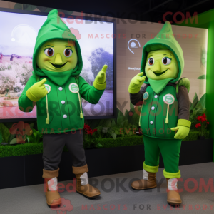 Green Scarecrow mascot...