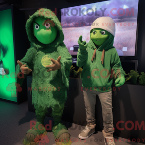 Green Scarecrow mascot...