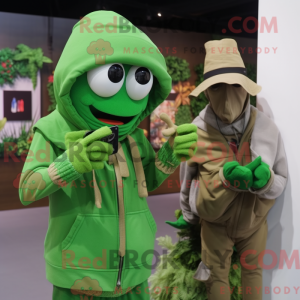 Green Scarecrow mascot...