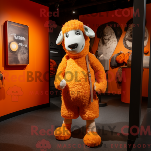 Orange Merino Får maskot...