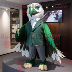 Green Eagle mascot costume...
