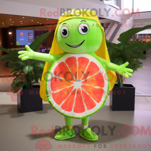 Postava maskota Lime Green...