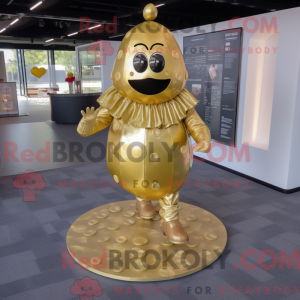 Gold Grenade mascot costume...