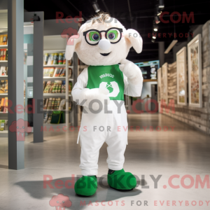 White Irish Flag mascot...