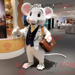 Cream Mouse maskot kostume...