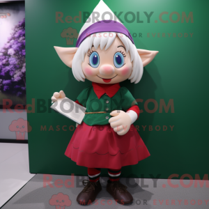 Elf maskot kostume karakter...