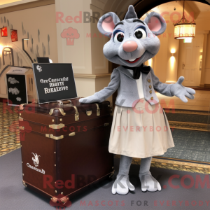 Silver Ratatouille mascot...