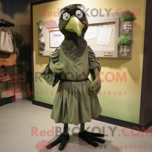 Olive Crow mascot costume...
