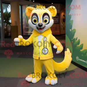 Citrongul Lemur maskot...