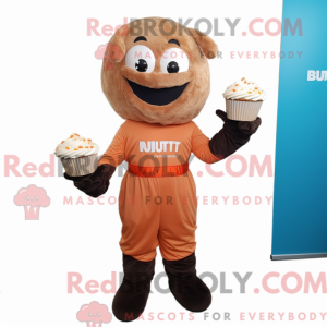 Rust Cupcake mascot costume...
