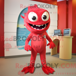 Red Barracuda mascot...